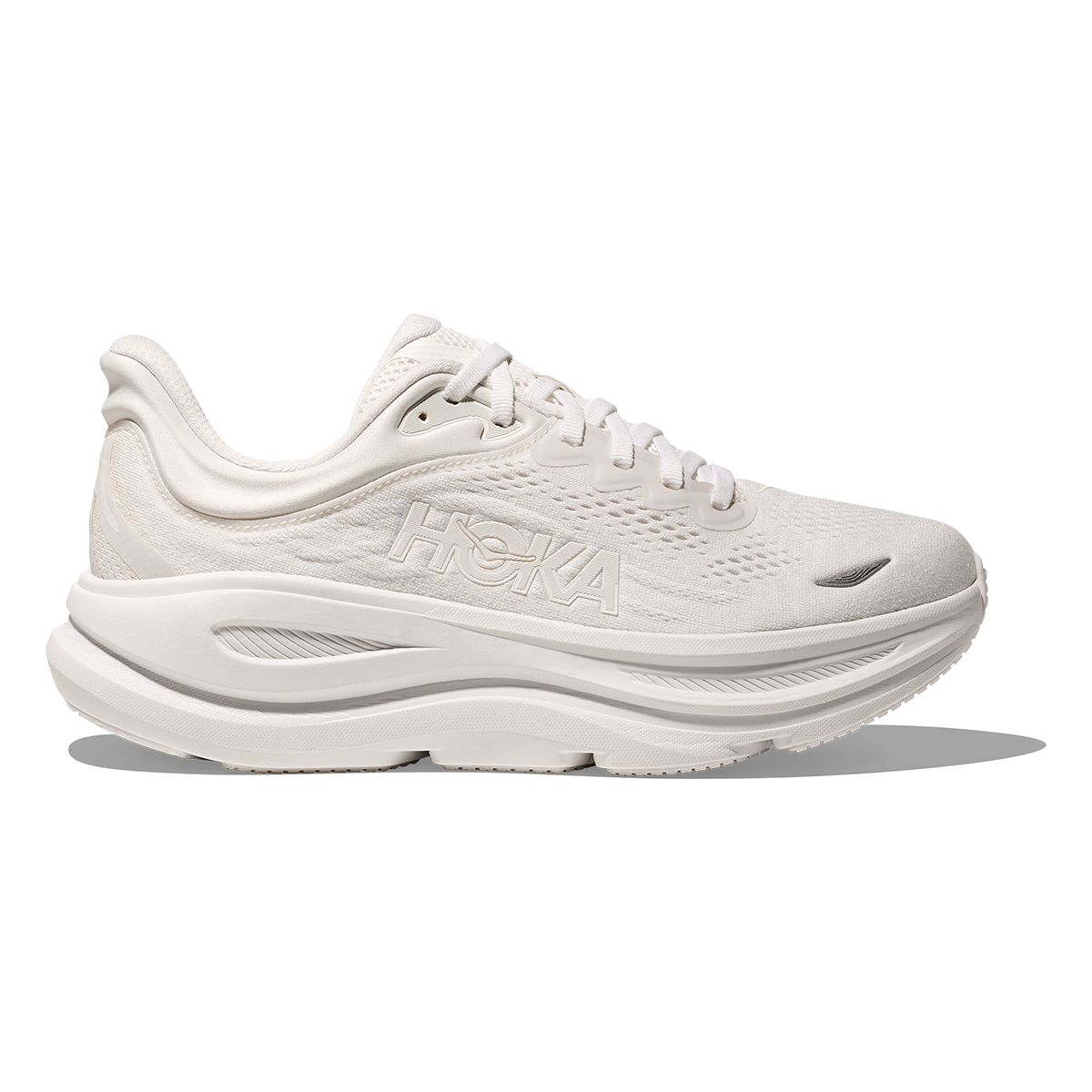 HOKA Bondi 9 White - White Women's Shoes