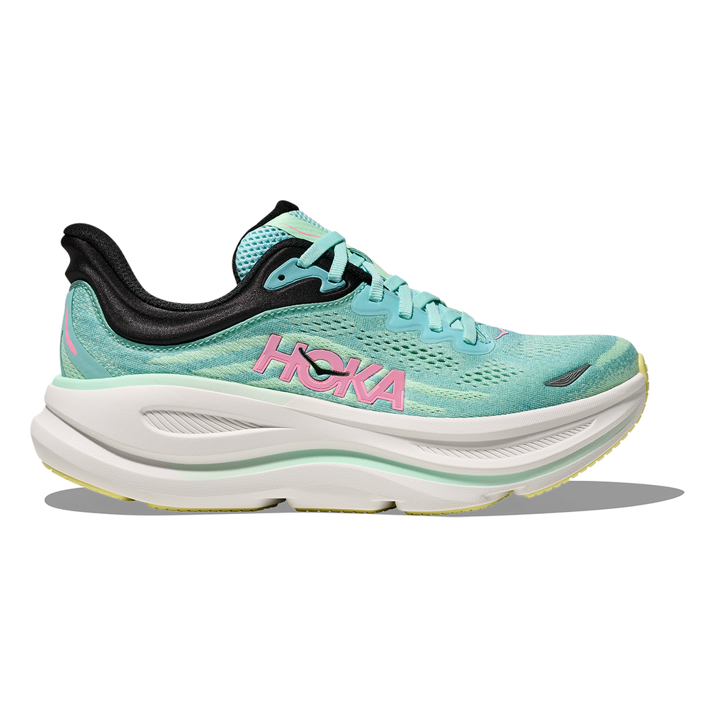 HOKA Bondi 9 Blue Spark - Mint Fluorite Women's Shoes
