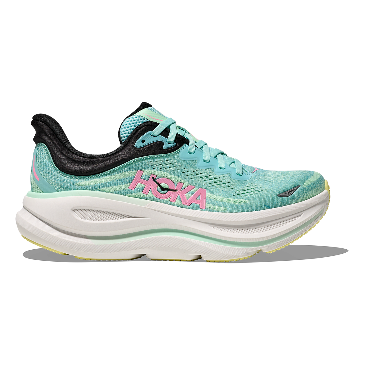 HOKA Bondi 9 Blue Spark - Mint Fluorite Women's Shoes