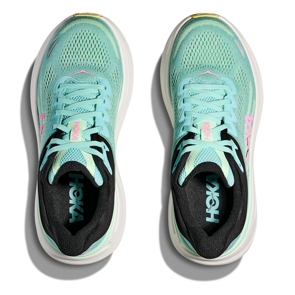 HOKA Bondi 9 Blue Spark - Mint Fluorite Women's Shoes