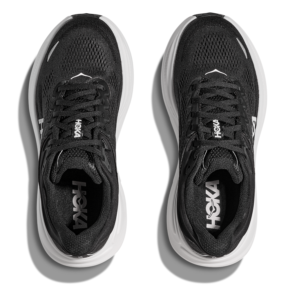 HOKA Bondi 9 Black - White Women's Shoes