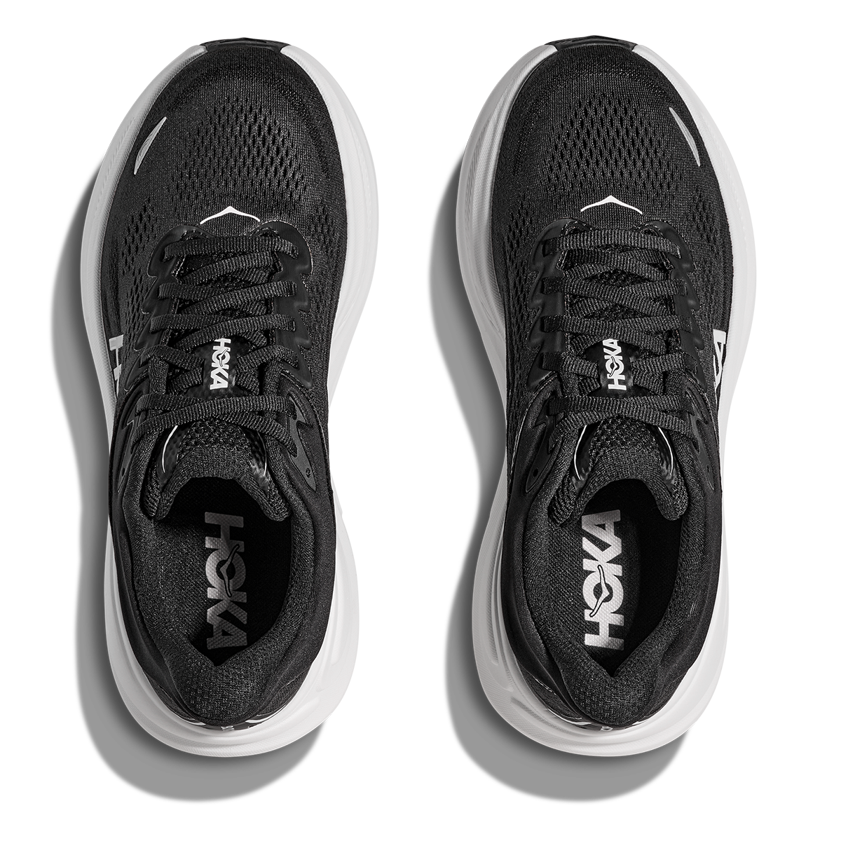 HOKA Bondi 9 Black - White Women's Shoes