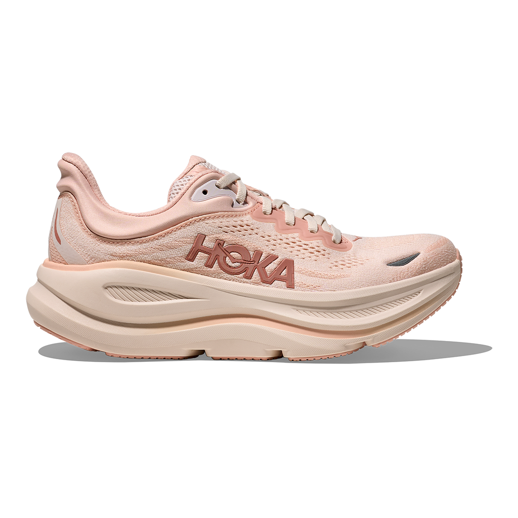 HOKA Bondi 9 Rose Latte - Rose Cream Women's Shoes