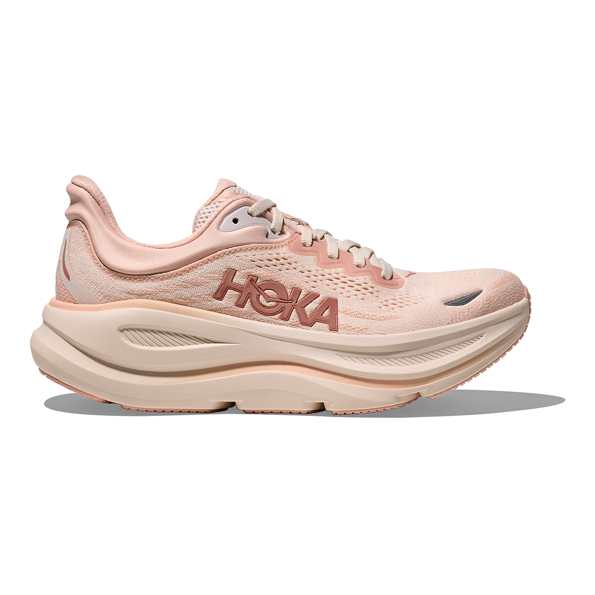 HOKA Bondi 9 Rose Latte - Rose Cream Women's Shoes