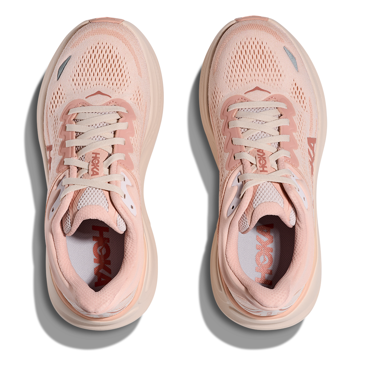 HOKA Bondi 9 Rose Latte - Rose Cream Women's Shoes