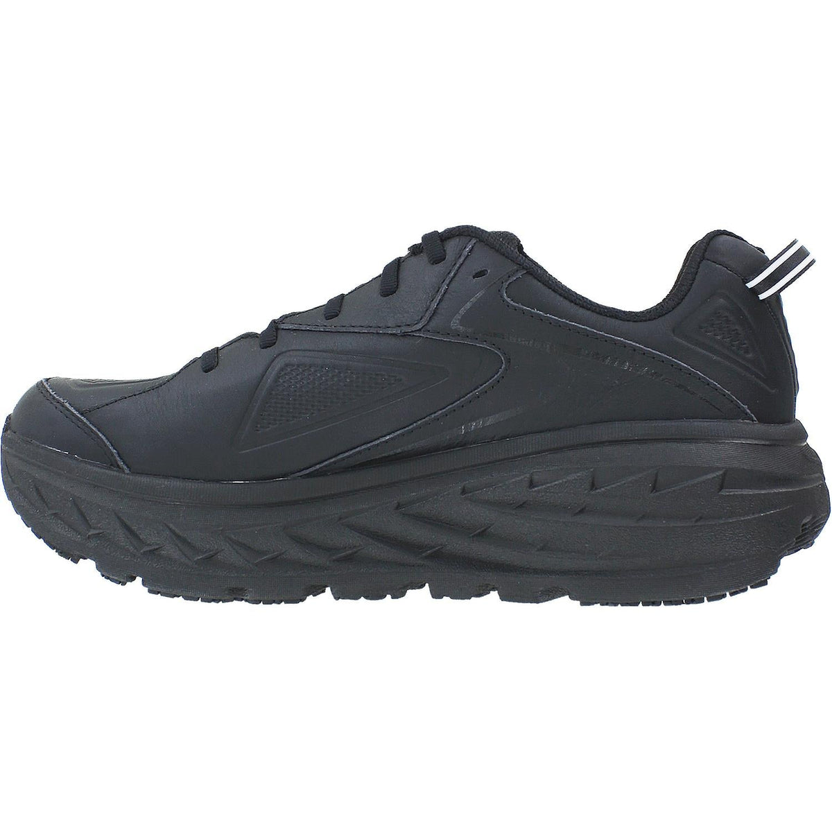 HOKA Bondi Men's Walking Shoes Black Leather