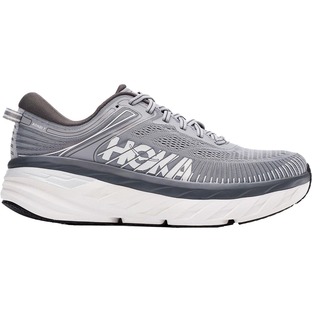 HOKA Bondi 7 Men's Running Shoes Wild Dove/Dark Shadow Mesh