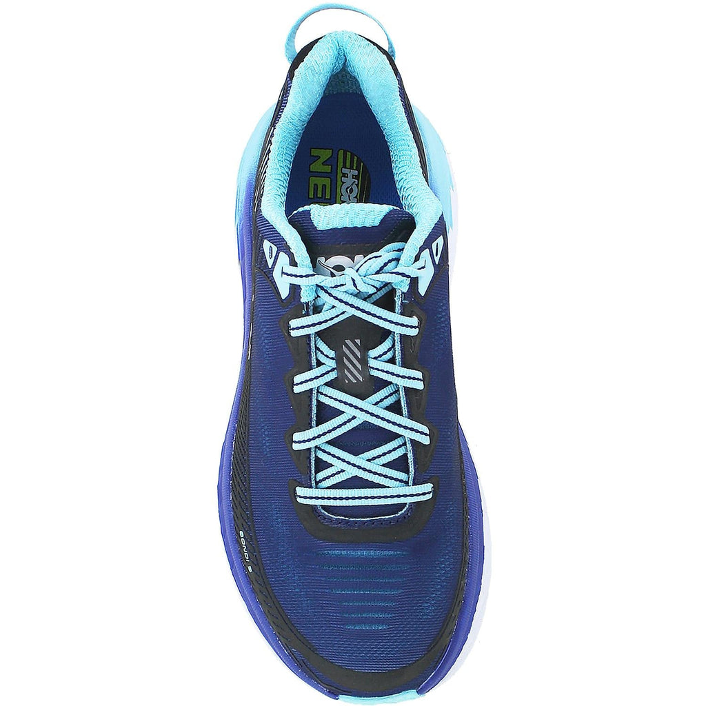 HOKA Bondi 5 Women's Neutral Support Shoes Medieval Blue/Blue Radiance Mesh