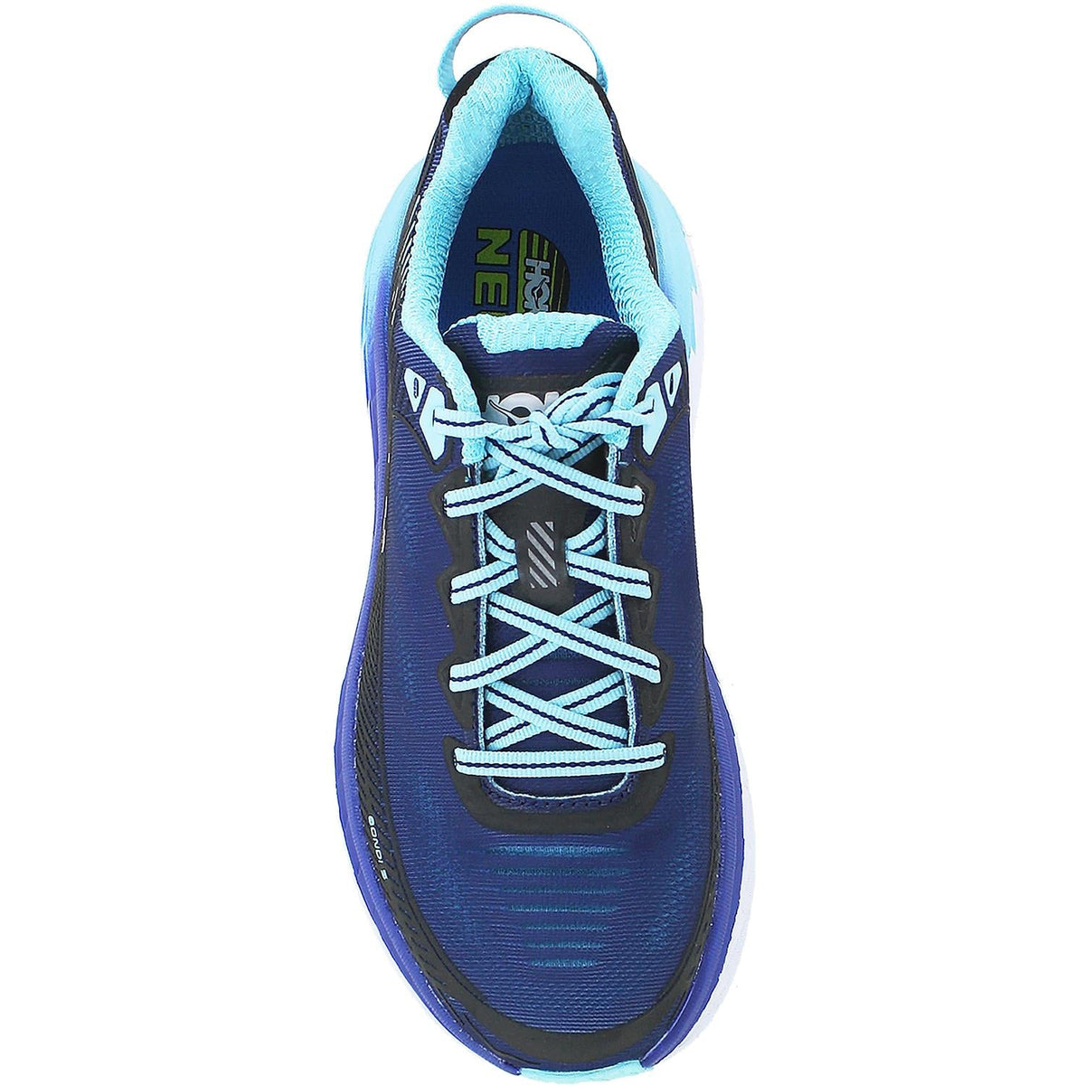 HOKA Bondi 5 Women's Neutral Support Shoes Medieval Blue/Blue Radiance Mesh