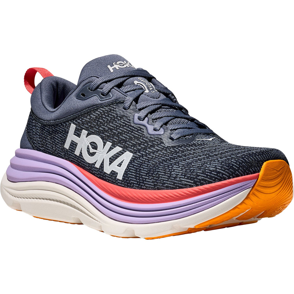 HOKA Gaviota 5 Women's Athletic Shoes Anchor/Grapefruit