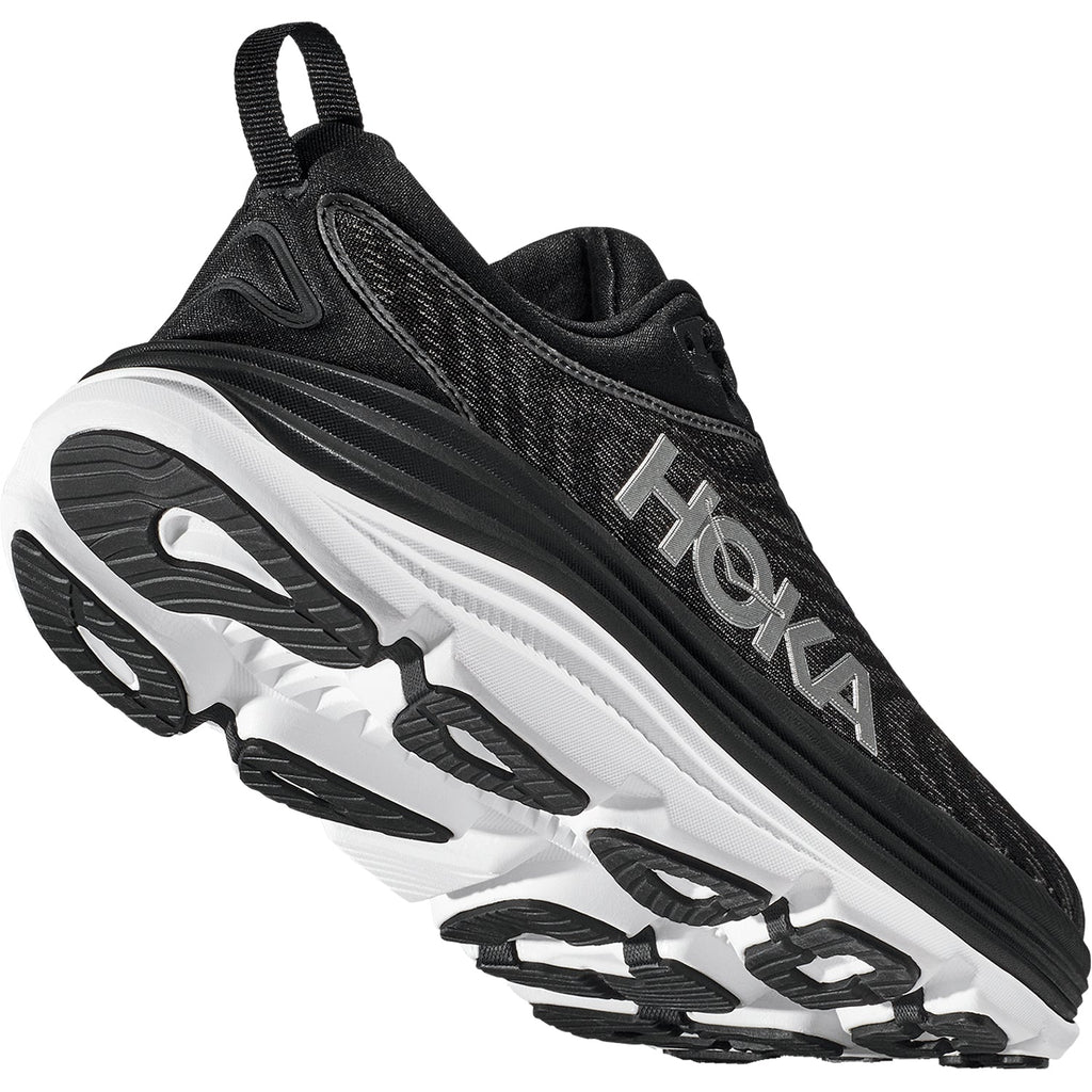 HOKA Gaviota 5 Men's Everyday Running Shoes Black/White Mesh