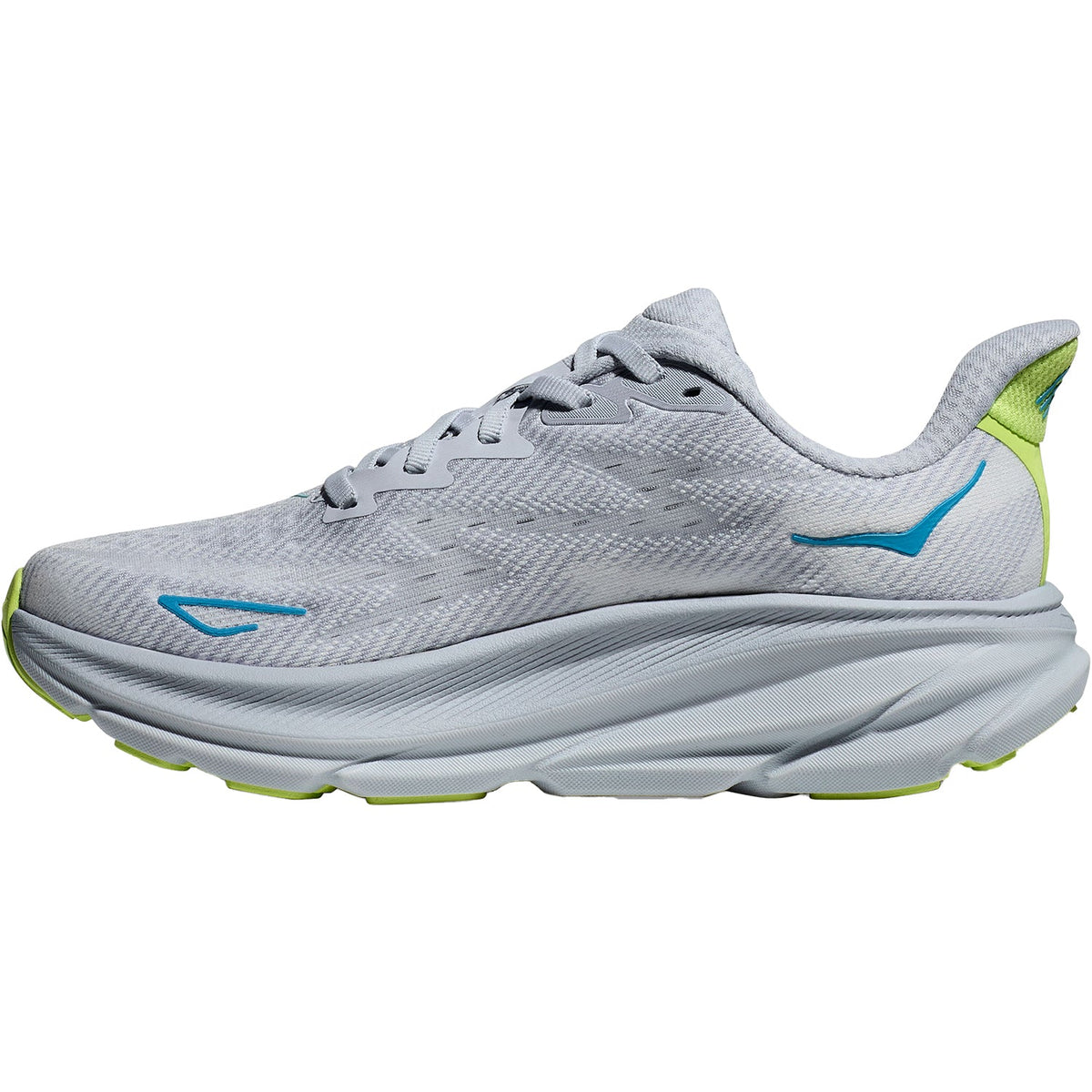 HOKA Clifton 9 Women's Road Running Shoes Gull/Sea Ice Mesh