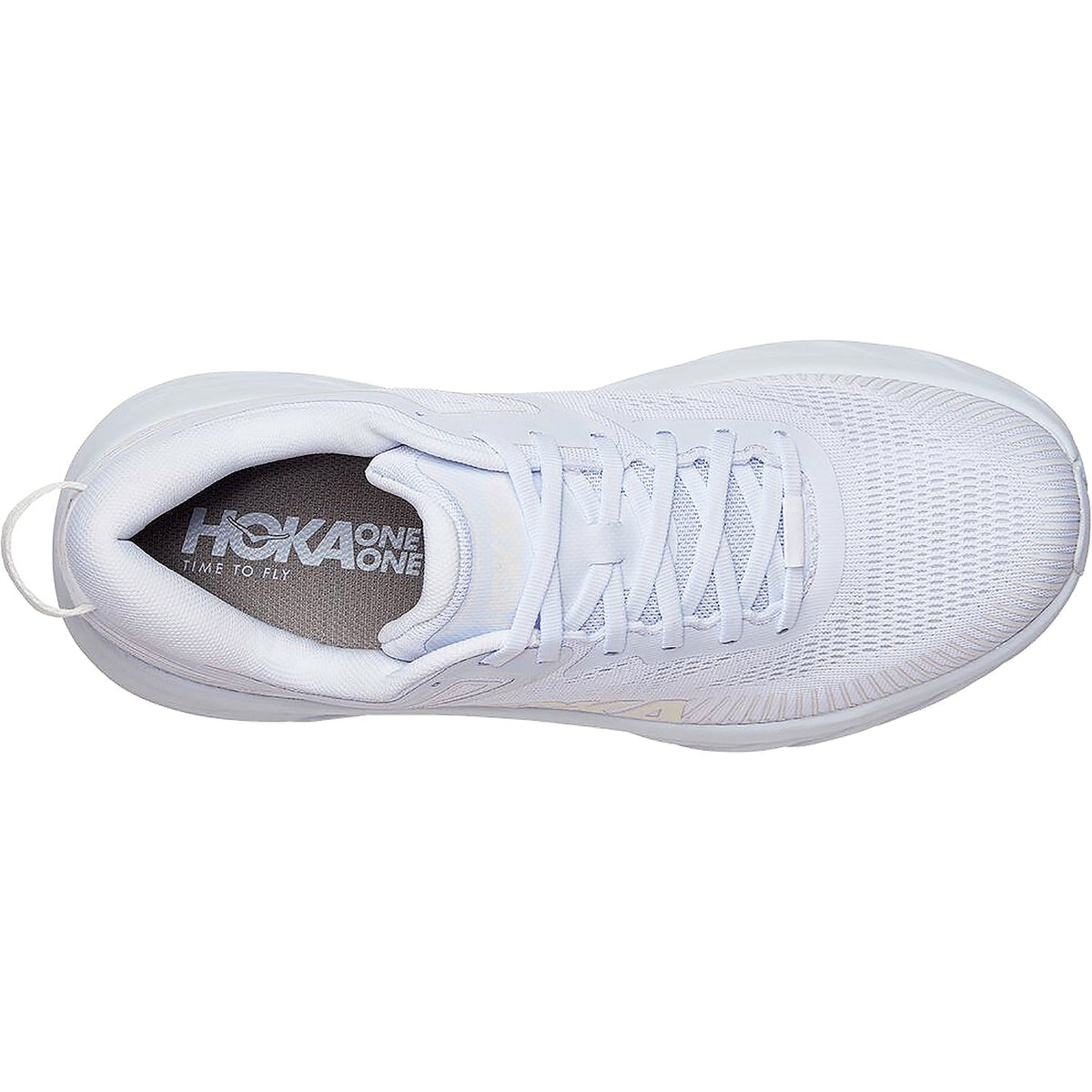 HOKA Bondi 7 Women's Running Shoes White/White Mesh