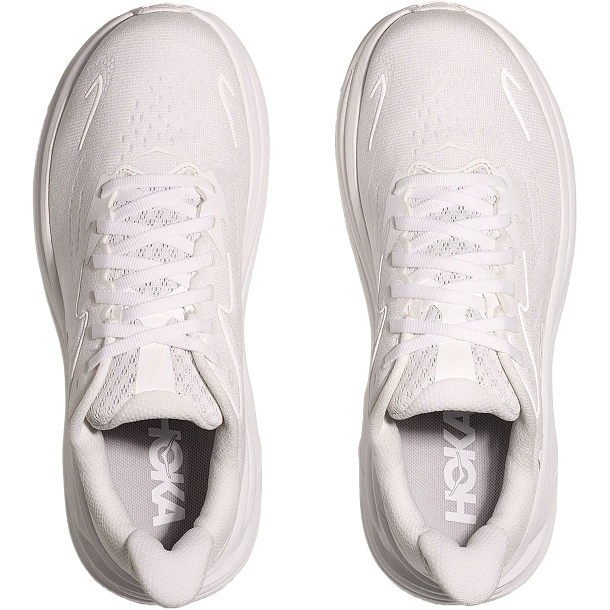 HOKA Clifton 10 Men's Athletic Shoes White/White