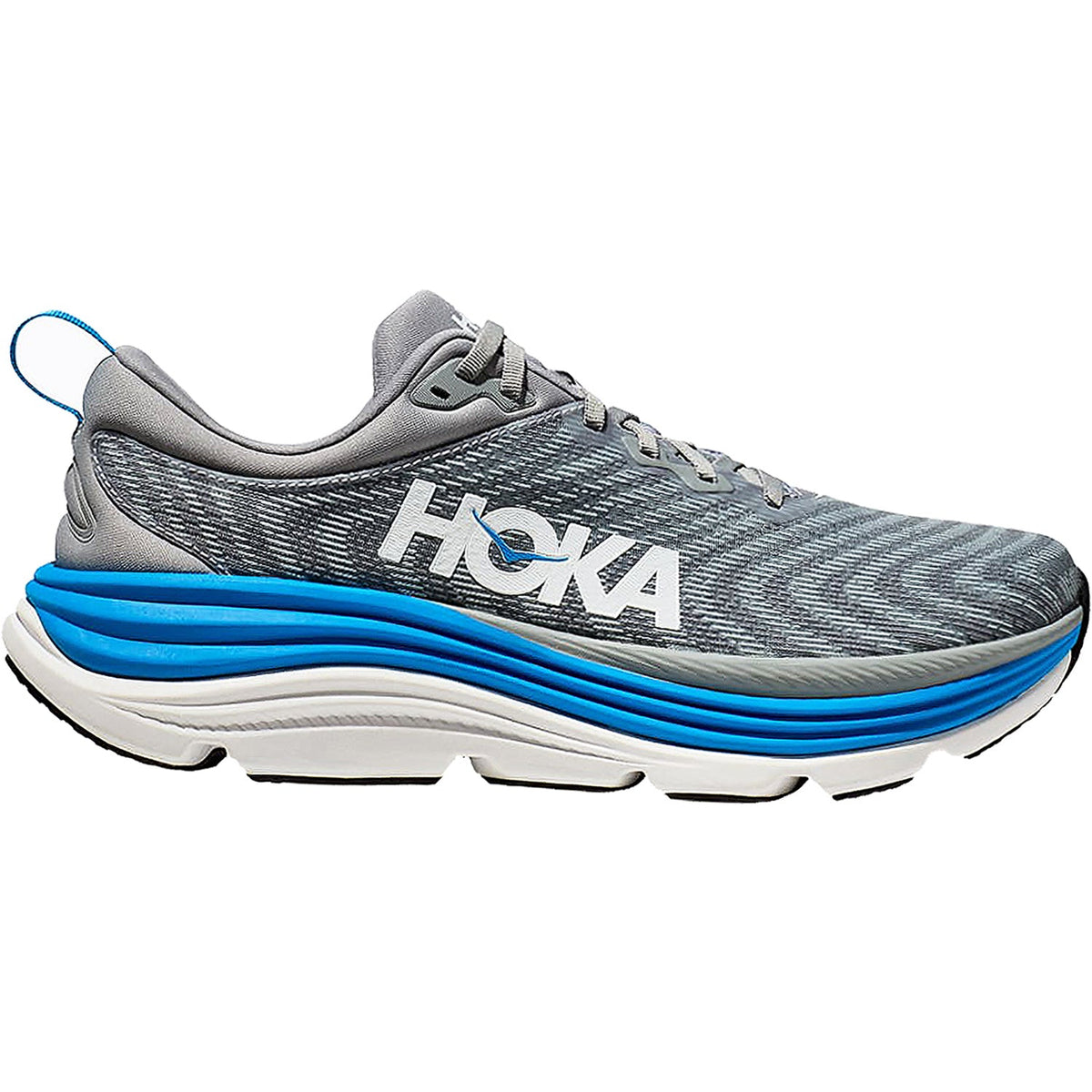 HOKA Gaviota 5 Men's Everyday Running Shoes Limestone/Diva Blue Mesh