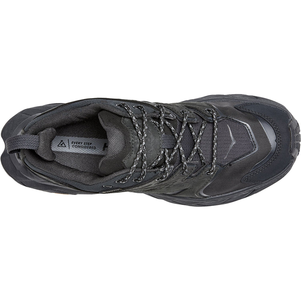 HOKA Anacapa Low GTX Women's Waterproof Shoes Black/Black Nubuck