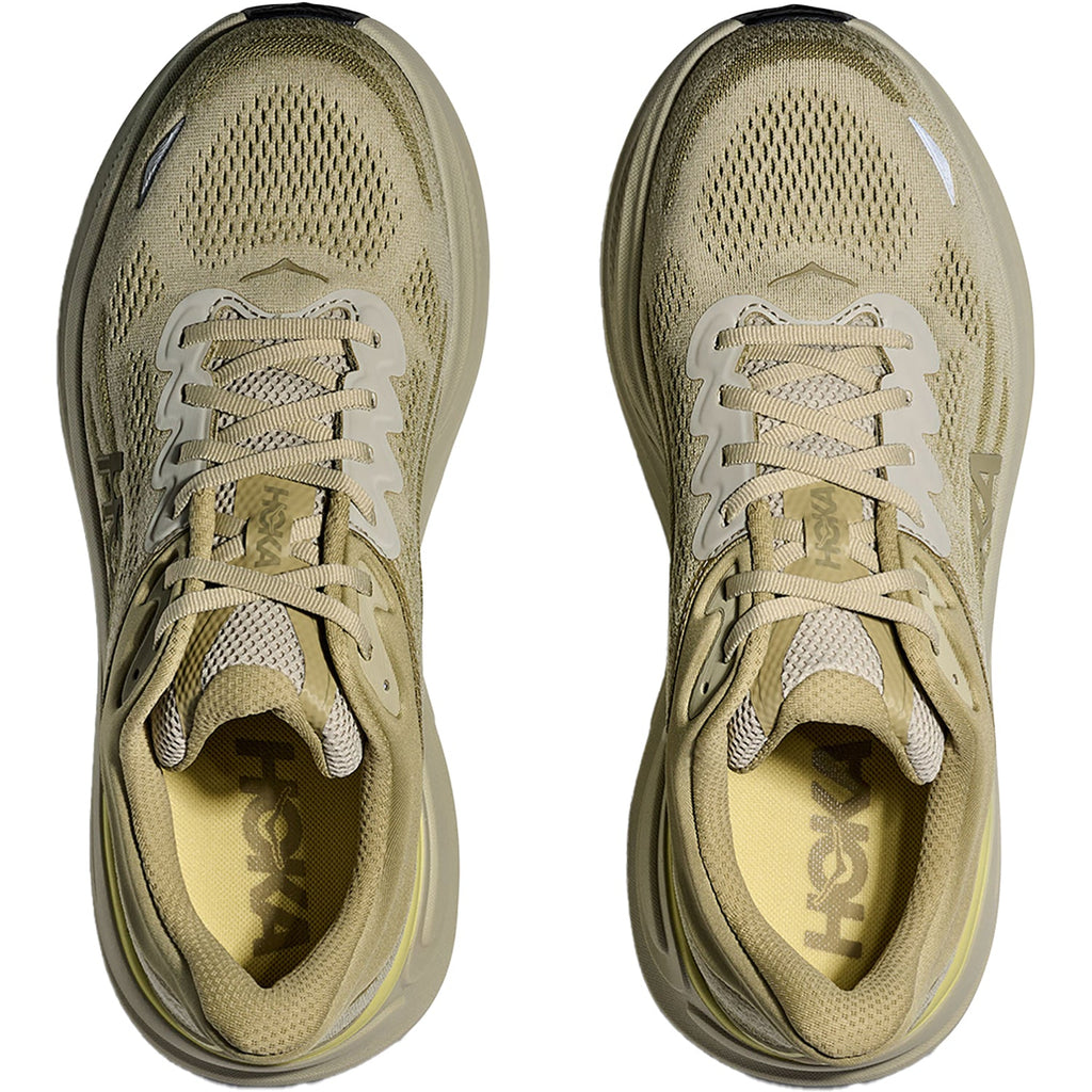HOKA Bondi 9 Men's Athletic Shoes Grassland/Oyster Mushroom Mesh