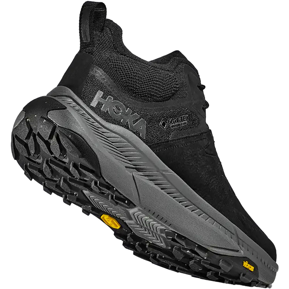 HOKA Transport Chukka GoreTex Men's Outdoor Chukkas Black/Black Nubuck Boots