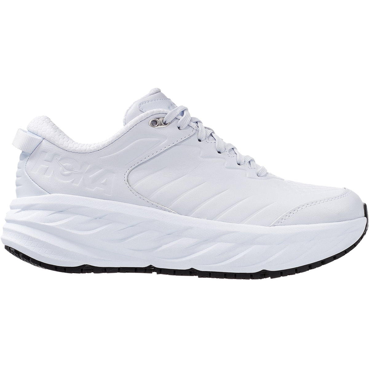 HOKA Bondi SR Women's Walking Shoes White Leather
