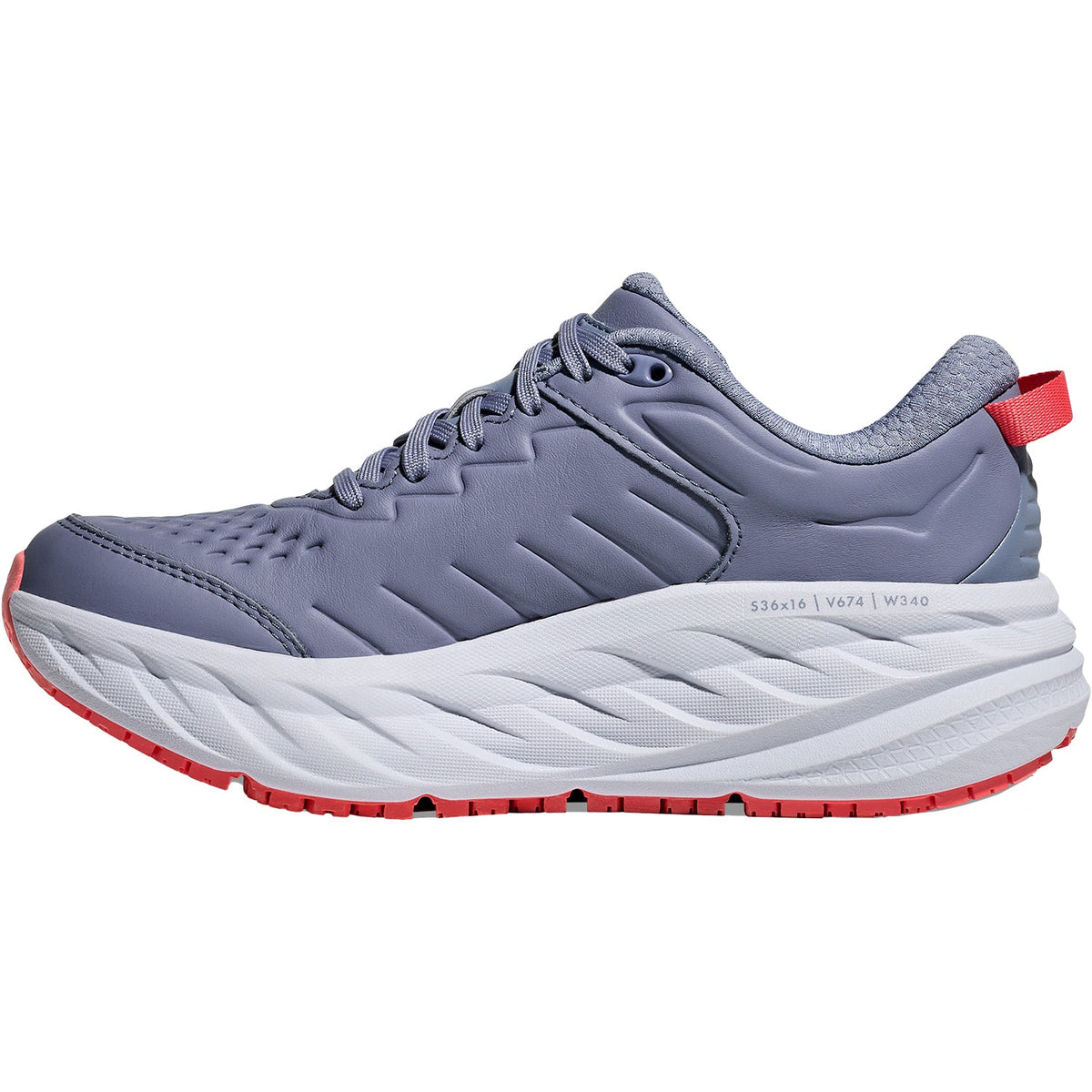 HOKA Bondi SR Women's Walking Shoes Moonlight/Pale Dusk Leather