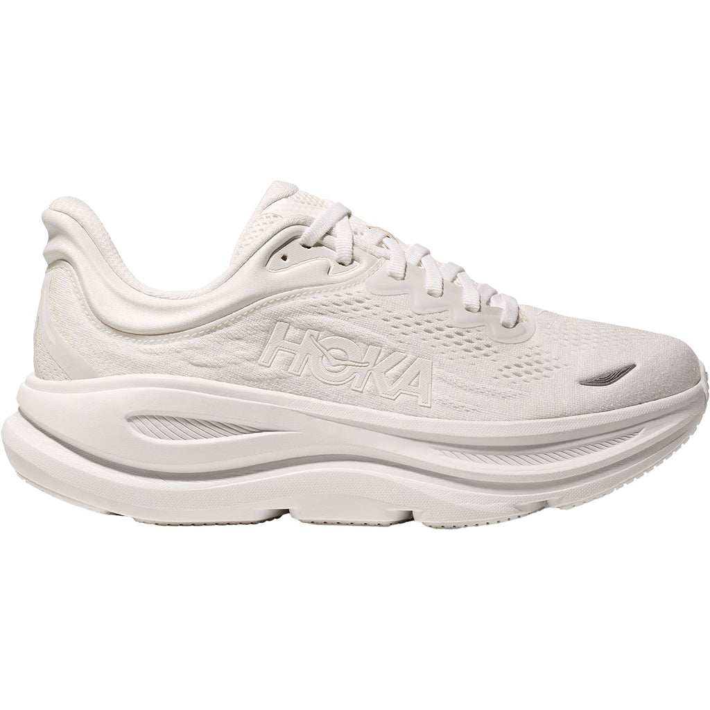 HOKA Bondi 9 White Women's Athletic Shoes White /White