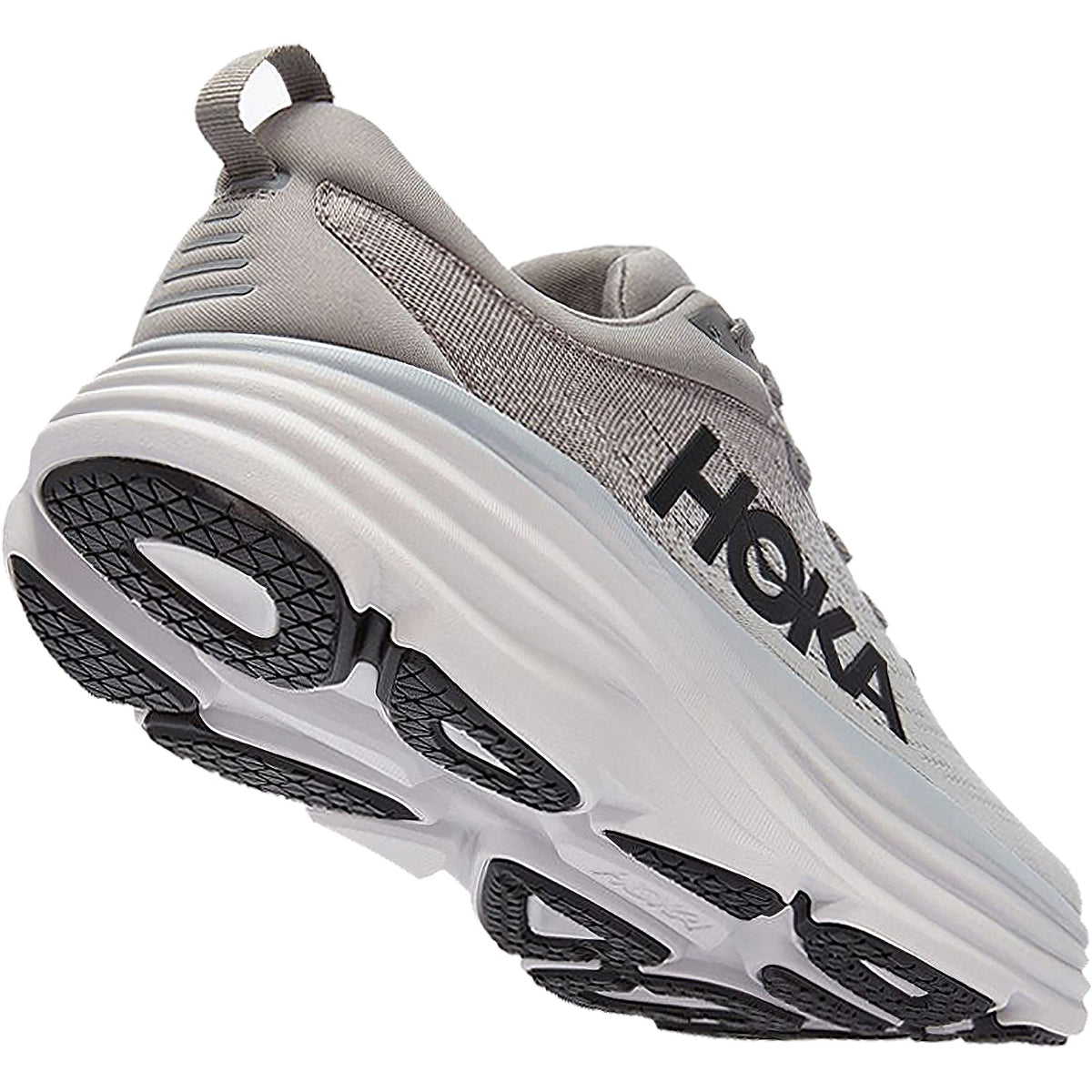 HOKA Bondi 8 Men's Max Running Shoes Sharkskin/Harbor Mist Mesh