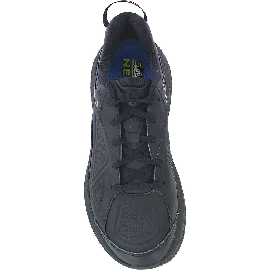 HOKA Bondi Men's Walking Shoes Black Leather