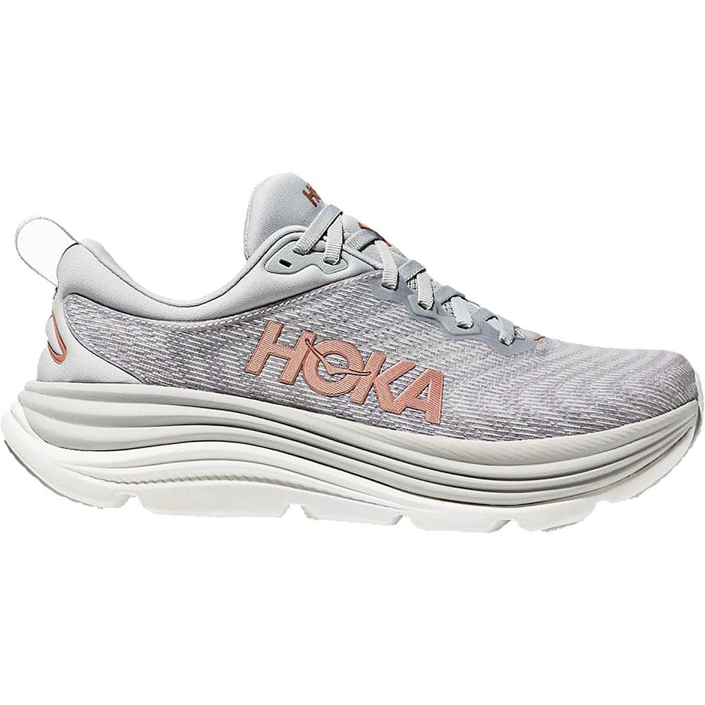 HOKA Gaviota 5 Women's Running Shoes Harbor Mist/Rose Gold Mesh