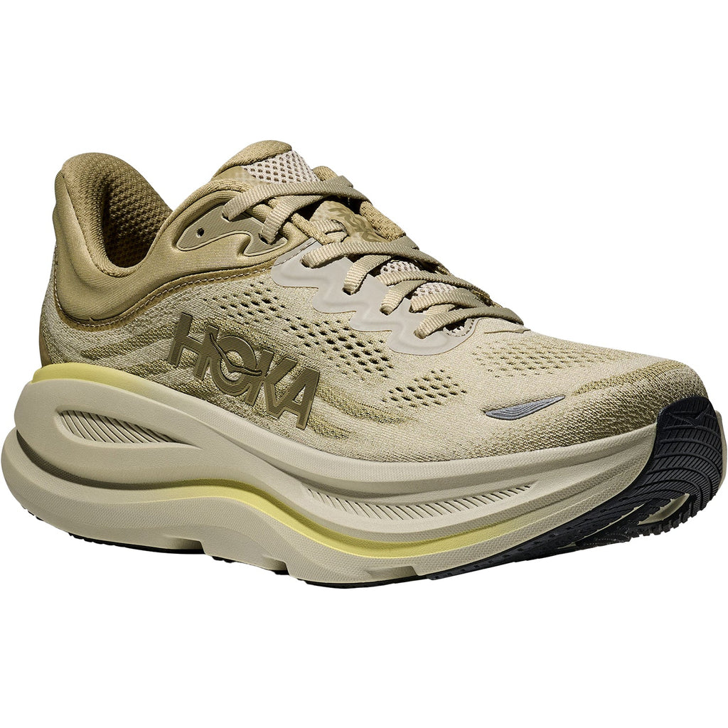 HOKA Bondi 9 Men's Athletic Shoes Grassland/Oyster Mushroom Mesh