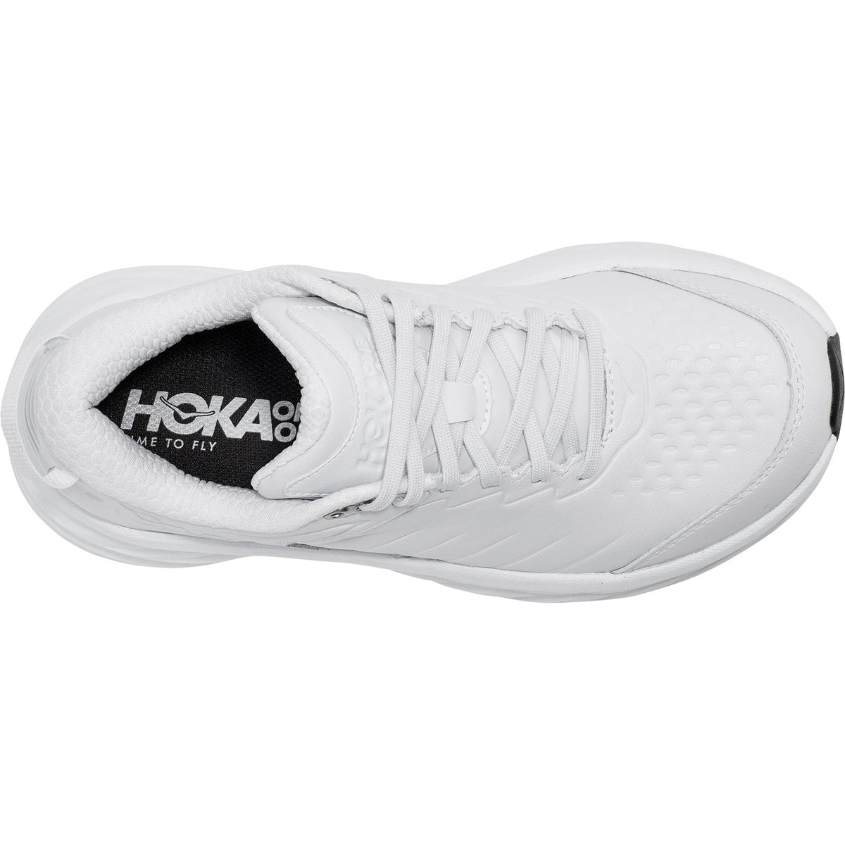 HOKA Bondi SR Women's Walking Shoes White Leather