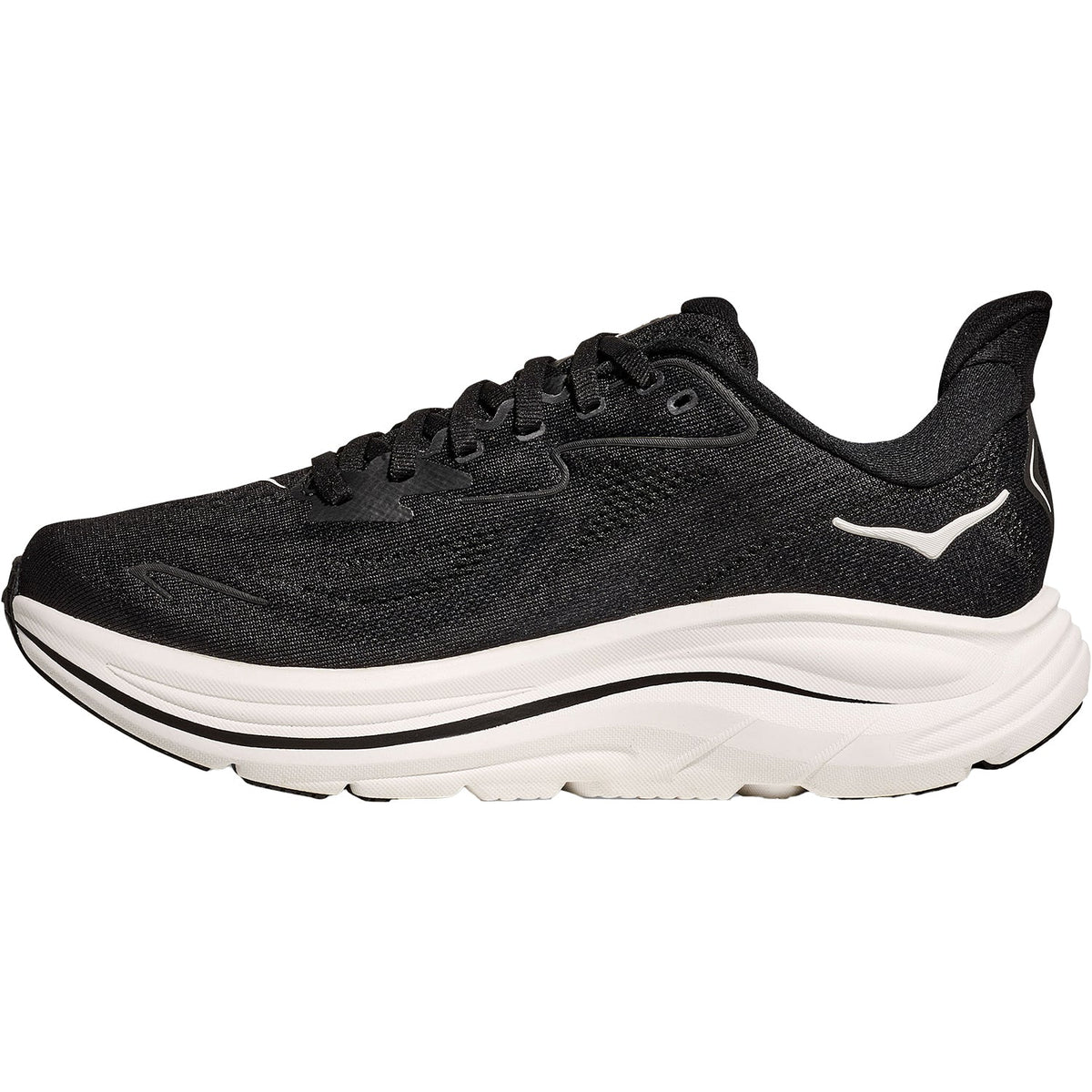 HOKA Clifton 10 Women's Athletic Shoes Black/White