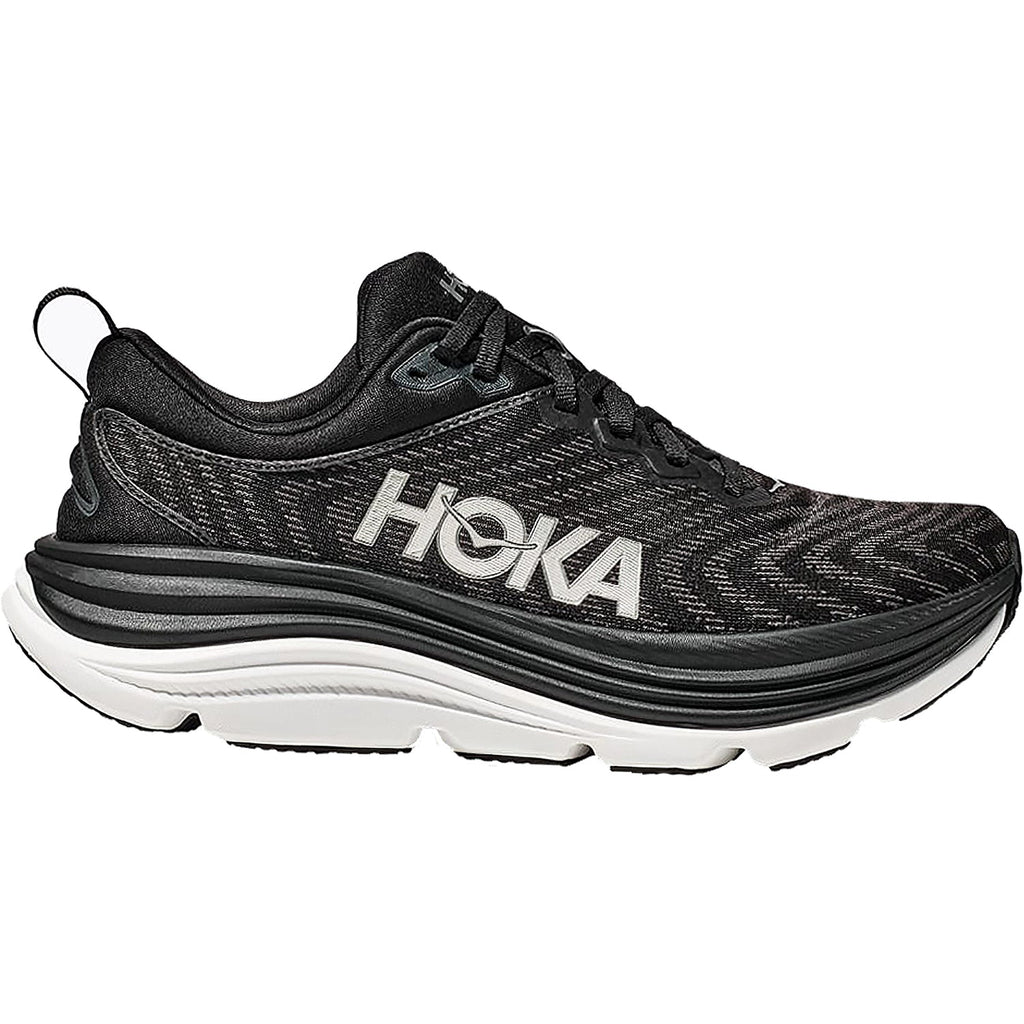 HOKA Gaviota 5 Women's Running Shoes Black/White Mesh