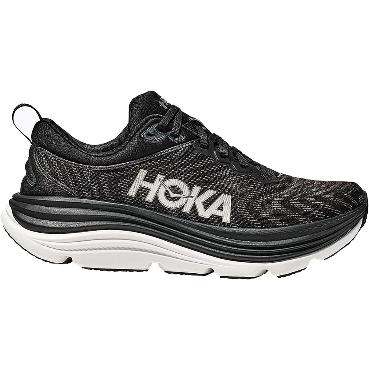 HOKA Gaviota 5 Women's Running Shoes Black/White Mesh