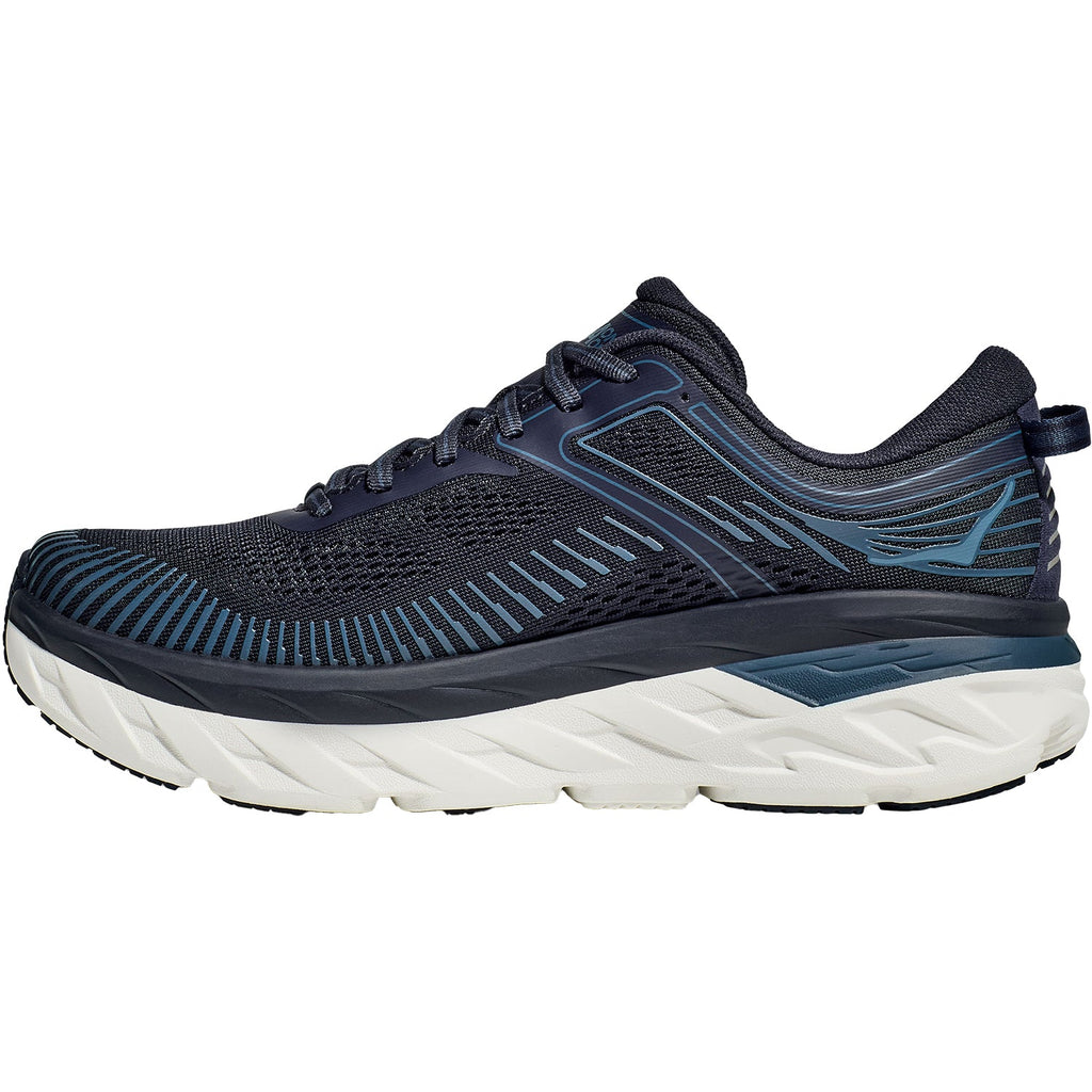 HOKA Bondi 7 Outerspace Mesh Men's Road Running Shoes OuterSpace/White Mesh