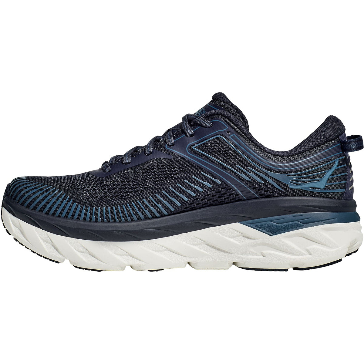 HOKA Bondi 7 Outerspace Mesh Men's Road Running Shoes OuterSpace/White Mesh