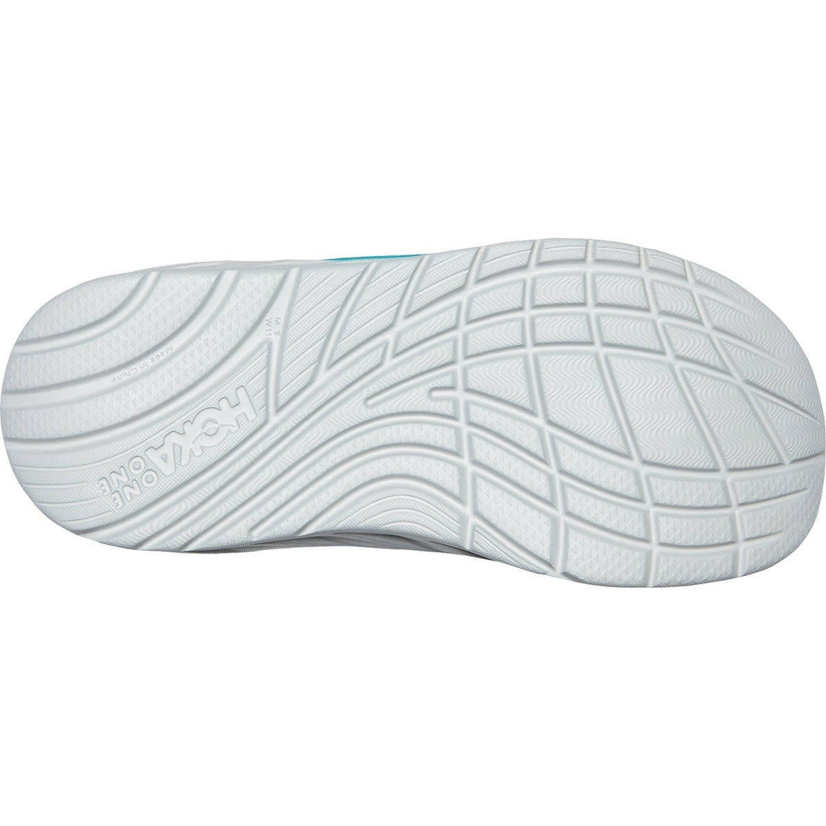 HOKA Ora Recovery Slide Men's Sandals Aquarelle/Blazing Orange EVA