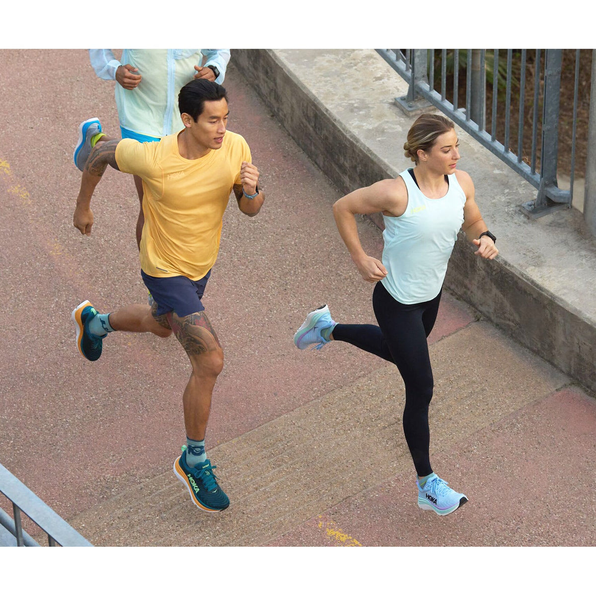 HOKA Gaviota 5 Women's Running Shoes Airy Blue/Sunlit Ocean Mesh