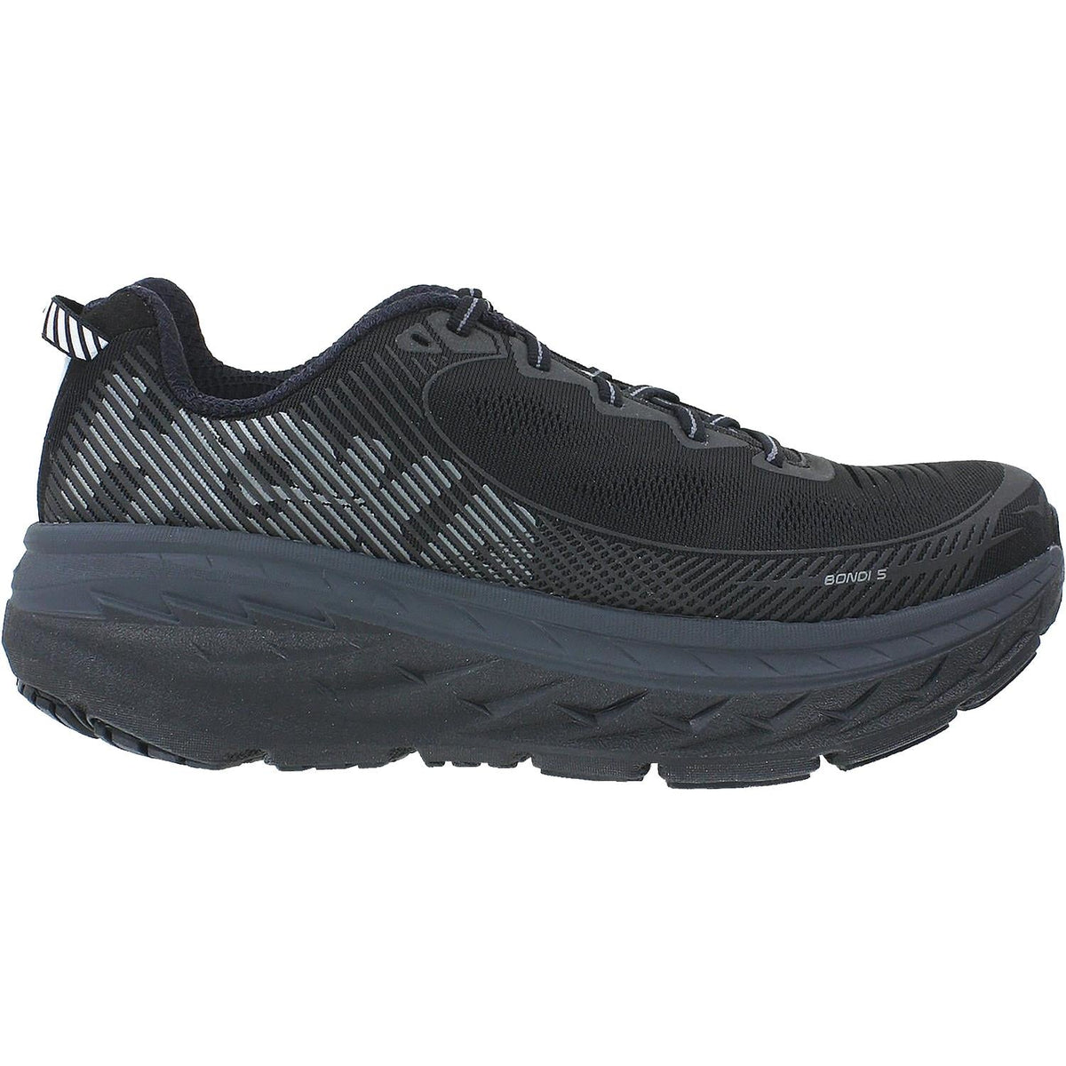 HOKA Bondi 5 Men's Neutral Support Shoes Black/Anthracite Mesh