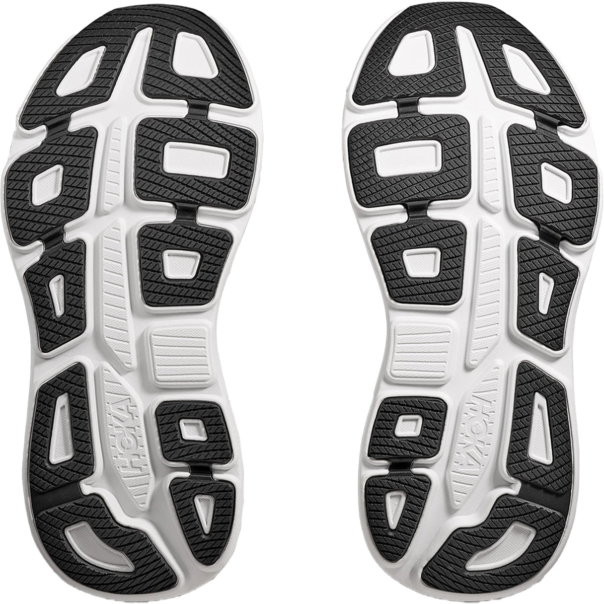 HOKA Bondi 9 Men's Athletic Shoes Black/White Mesh