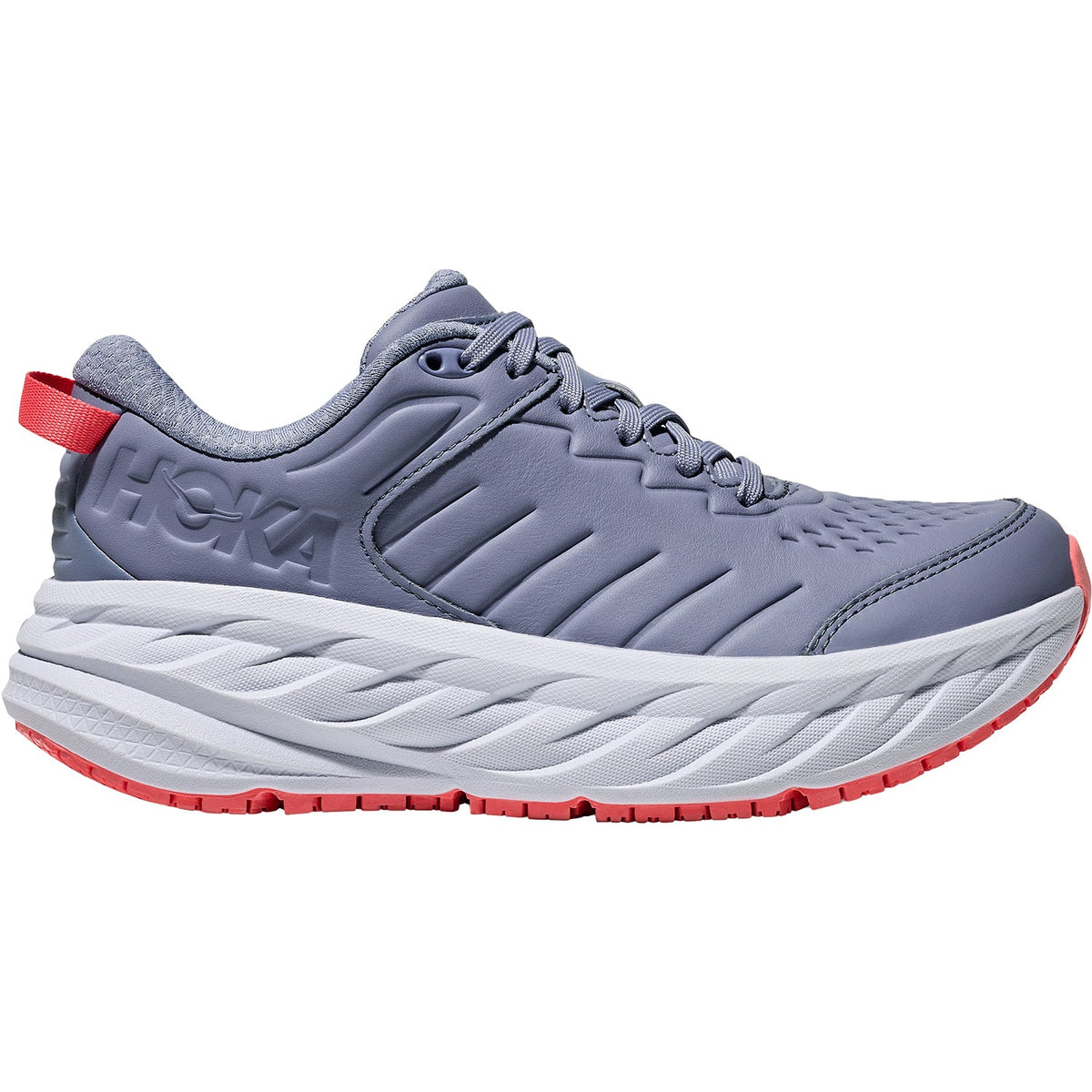 HOKA Bondi SR Women's Walking Shoes Moonlight/Pale Dusk Leather