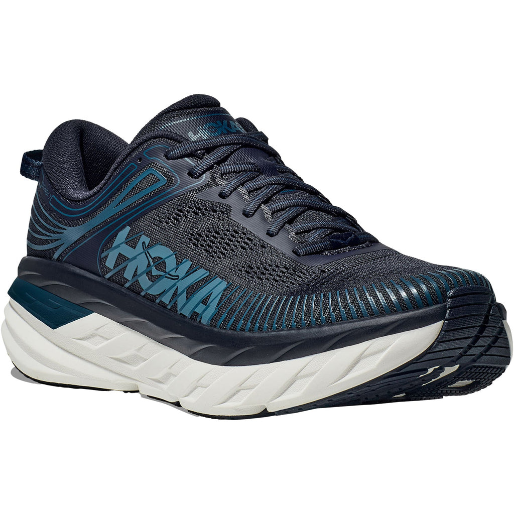 HOKA Bondi 7 Outerspace Mesh Men's Road Running Shoes OuterSpace/White Mesh