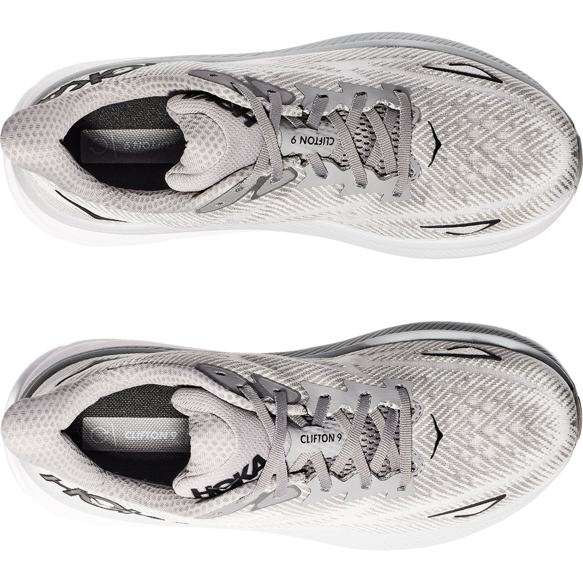 HOKA Clifton 9 Men's Running Shoes Harbor Mist/Black Mesh