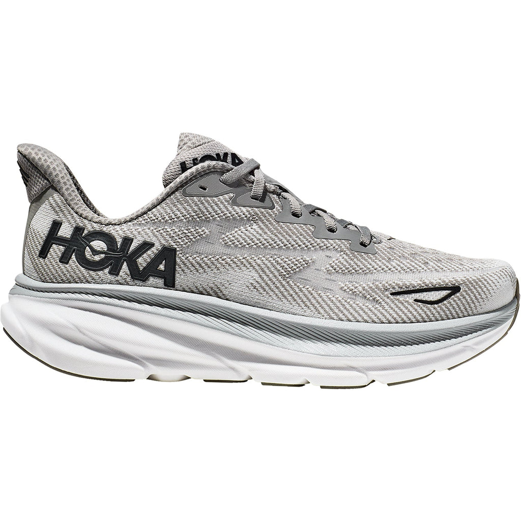 HOKA Clifton 9 Men's Running Shoes Harbor Mist/Black Mesh