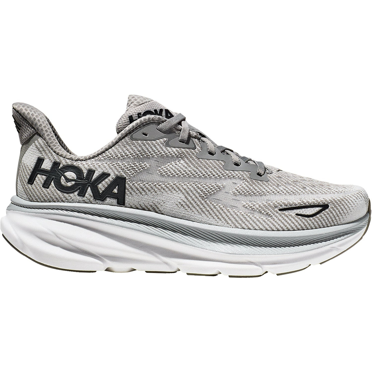 HOKA Clifton 9 Men's Running Shoes Harbor Mist/Black Mesh