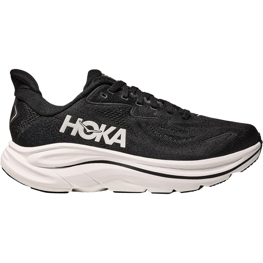 HOKA Clifton 10 Men's Athletic Shoes Black/White