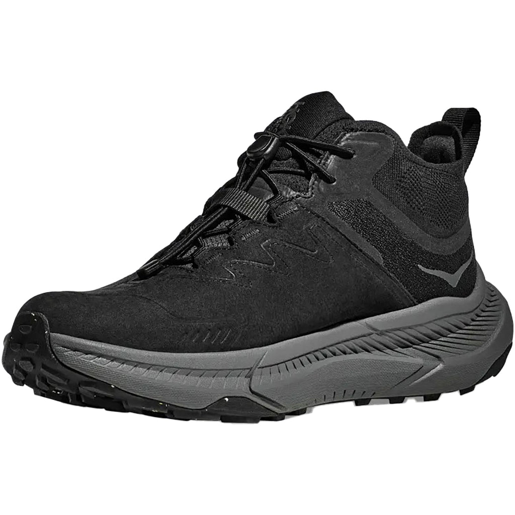 HOKA Transport Chukka GoreTex Men's Outdoor Chukkas Black/Black Nubuck Boots