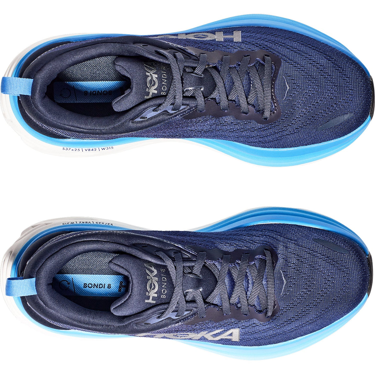 HOKA Bondi 8 Men's Running Shoes Outer Space/All Aboard Mesh