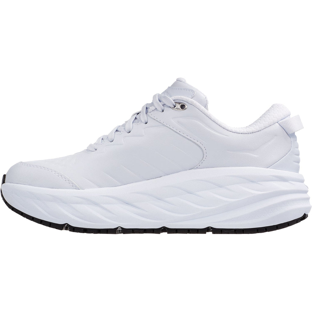 HOKA Bondi SR Women's Walking Shoes White Leather