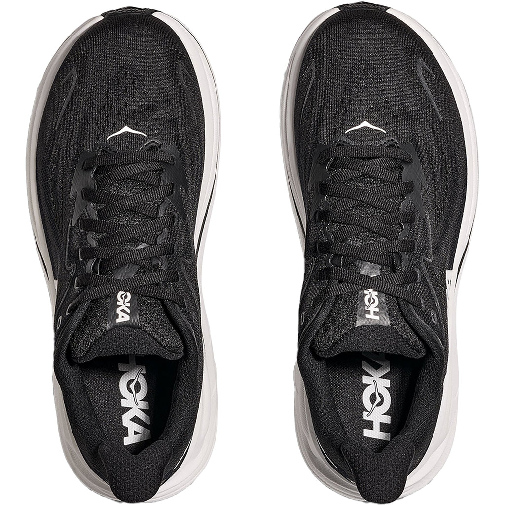 HOKA Clifton 10 Women's Athletic Shoes Black/White