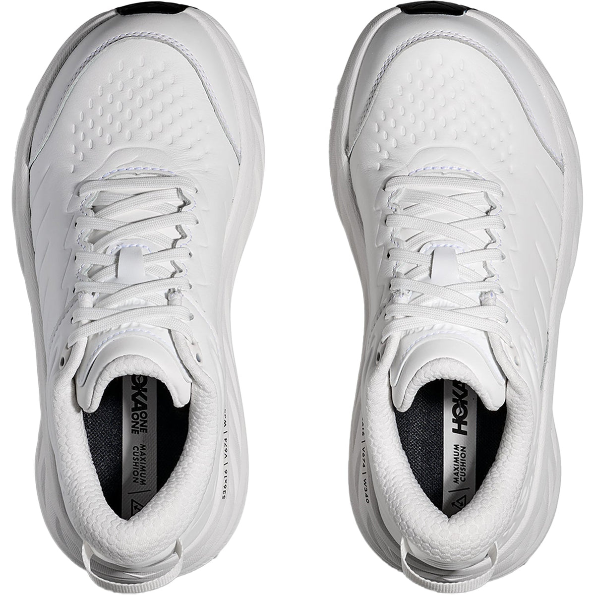 HOKA Bondi SR Women's Walking Shoes Frost/Frost Leather